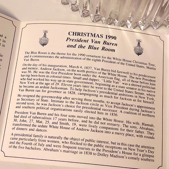 The White House Historical Association Ornament 1990 - Picture 8 of 10